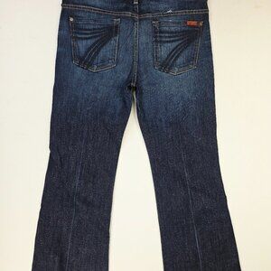 7 For All Mankind Dark Blue Flare Jeans